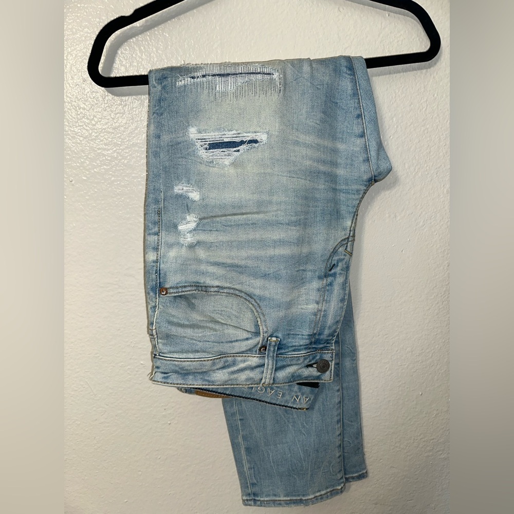 American Eagle Distressed Light Denim Jeans